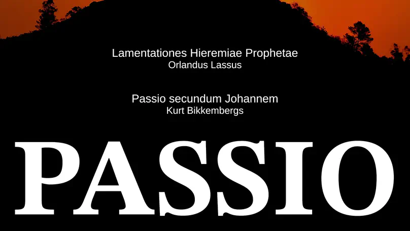 Passio concert with male choir Terpander